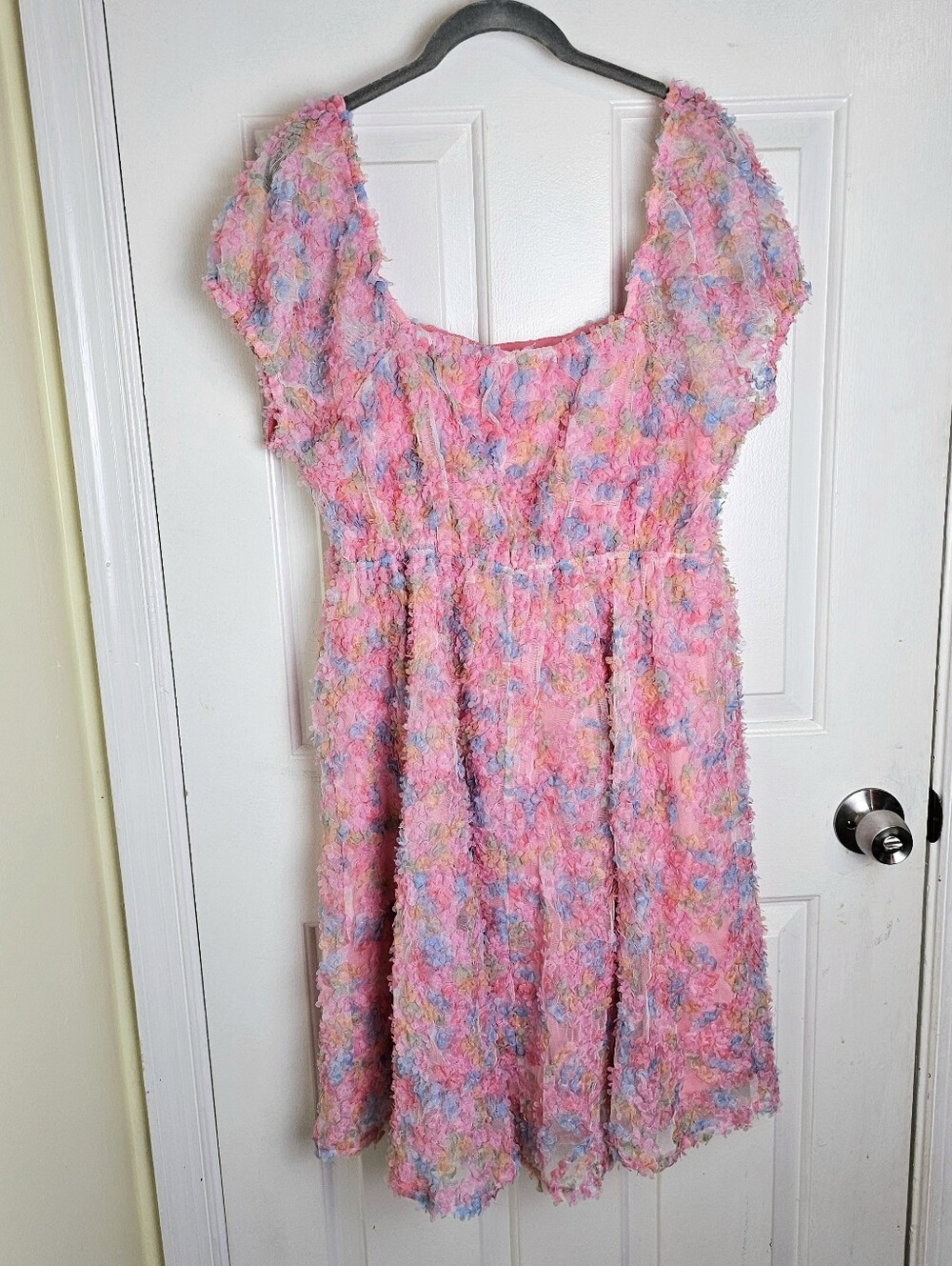 New Jodifl LA 3D Texture Floral Mini Dress